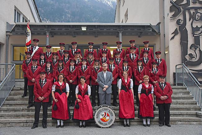 Die Musikgesellschaft «Bleiken» Simplon Dorf.