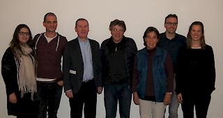 Vorstand des Vereins FMO (v.l): Arta Gojani, Benjamin Zeiter, Thomas Antonietti, German Eyer (neuer Pr&auml;sident), Anneliese Hauser (Vize-Pr&auml;sidentin) sowie Daniel Eyer und Susanne Andenmatten.