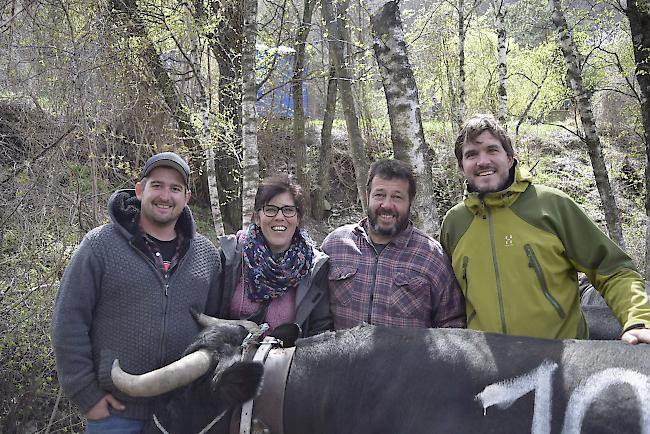 Sven Leiggener (32), Josianne Passeraub (50), Pascal Passeraub (45) von Getwing und Dominic Passeraub (38) von Visp.