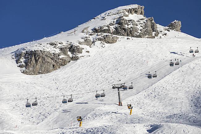 Das Skigebiet Titlis oberhalb von Engelberg. 