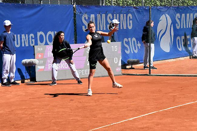 Ylena In-Albon unterlag am Dienstagmittag beim WTA-Turnier in Lugano in der Startrunde.