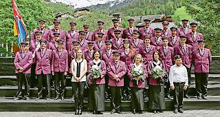 Die Musikgesellschaft &laquo;Brunegghorn&raquo; aus Herbriggen. 