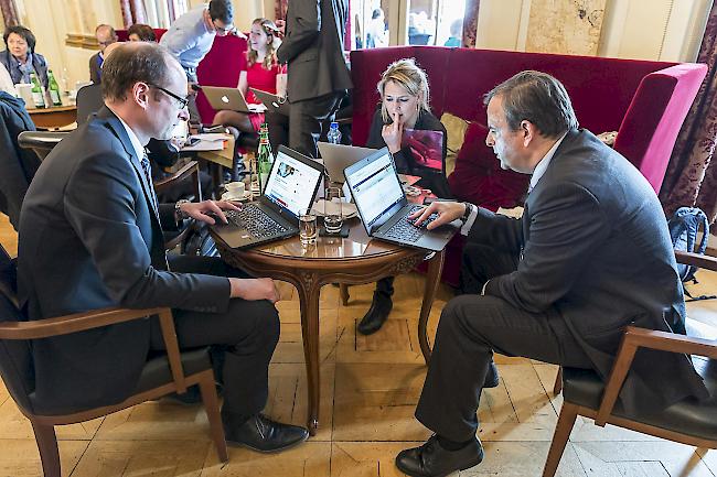 Erfolg. Die CVP (mit Parteipräsident Pfister, rechts) bekommt vom Bundesgericht recht.