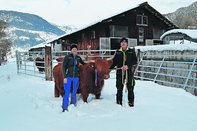 Barbara und Thomas Borter mit «Caroline».