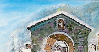 Gemeinschaftsbild. Dies hier das Gemeinschaftsbild, das die &laquo;Malgruppe Karl Walden&raquo; ab heute im Haus St. Michael in Naters zeigt; zudem pr&auml;sentiert jede der f&uuml;nf Frauen zehn ihrer Werke.