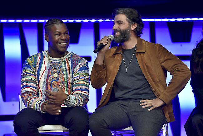 John Boyega und Oscar Isaac (rechts) spielen auch in "Star Wars: The Rise Of Skywalker".