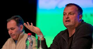 Umstrittenes Duo. CMA-Mehrheitsaktion&auml;r Radovan Vitek (rechts) und CEO Philippe Magistretti.