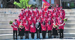 Die Musikgesellschaft &laquo;Echo der Bergler&raquo; aus Eischoll