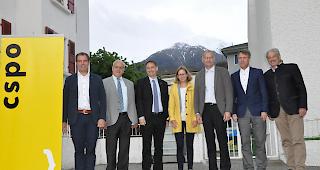 Das CSPO-Septett. Michel Schnyder, Alex Schwestermann, Thomas Egger, Danica Zurbriggen Lehner, Gerhard Kiechler, Martin Kalbermatter und Diego Wellig (von links).