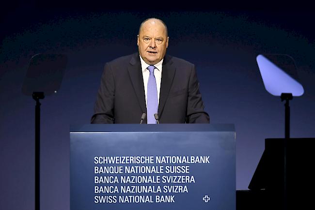 Jean Studer, Präsident des Bankrats der Schweizerischen Nationalbank spricht am Freitag, 26. April an der 111. Generalversammlung in Bern.