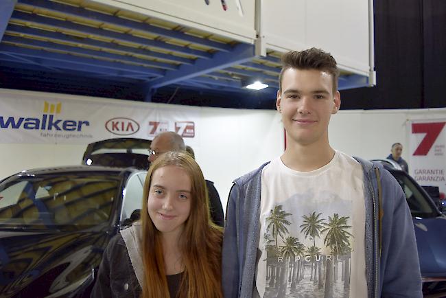 Svenja Murmann (18) aus Blatten und Dominic Tscherry (18) aus Getwing.