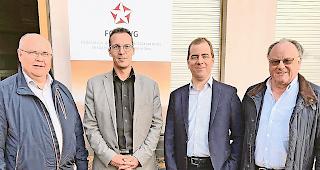 Engagiert. Der Vorstand des VWG: Niklaus Furger, St&eacute;phane Coppey (Pr&auml;sident), David Melly und Daniel Fournier (von links).Foto zvg