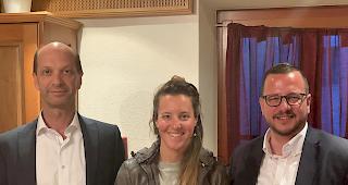 St&auml;nderat Beat Rieder, Parteipr&auml;sidentin Franziska Biner und Nationalrat Philipp Matthias Bregy. 