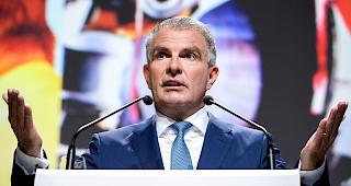 Lufthansa-Chef Carsten Spohr anl&auml;sslich der Hauptversammlung in Bonn.