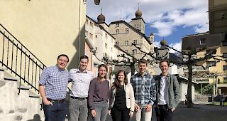 Die jungen Kandidaten der JCSPO sind bereit (v.l.): Enzio Bregy, Daniel Walter, Myriam Heinen, Julia Bl&ouml;chlinger, J&eacute;r&ocirc;me Beffa sowie Michael Steiner. 