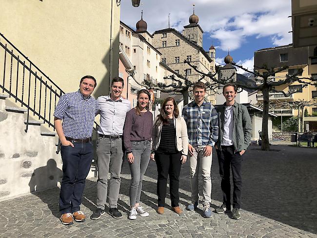 Die jungen Kandidaten der JCSPO sind bereit (v.l.): Enzio Bregy, Daniel Walter, Myriam Heinen, Julia Blöchlinger, Jérôme Beffa sowie Michael Steiner. 