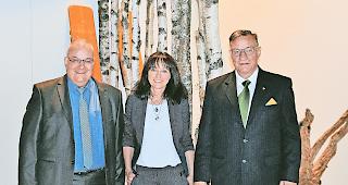 Ein letztes Mal in der Litternahalle. Elmar Furrer, Marseline Gruber und Paul Biffiger (von links) sind bereit f&uuml;r die 40. Vifra.