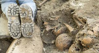 In St. Maurice wurden bislang die sterblichen &Uuml;berreste von rund hundert Menschen exhumiert.