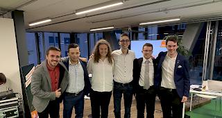 Jung-Liste. Matthias Hildbrand, Jonas Aufdenblatten, Melanie Schmid, Markus Ammann, Raffaele Zenklusen und Leo Ruppen (von links).