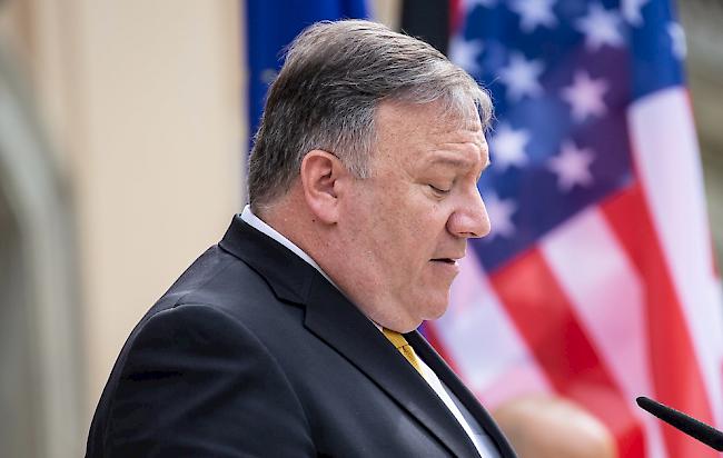 US-Aussenminister Mike Pompeo befindet sich nach seinem Berlin-Besuch und vor seinem offiziellen Treffen mit Aussenminister Ignazio Cassis im Tessin vom Sonntag bereits seit Freitag in der Schweiz