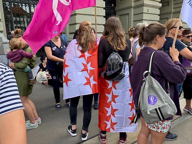 Impressionen vom Frauenstreik in Bern.