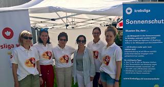 Pr&auml;vention. Zum Start der Badesaison zeigte die Krebsliga Wallis am Sonntag im Thermalbad Brigerbad auf, wie man sich wirksam vor der Sonne sch&uuml;tzt.