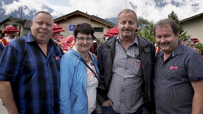 Stefan (56), Beatrice (57) und Alex (65) Abgottspon und Phili Furrer (53), Staldenried.