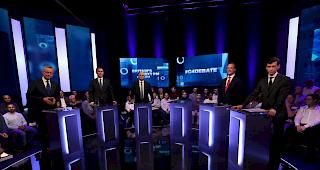 Nur f&uuml;nf der sechs verbliebenen Kandidaten f&uuml;r den Parteivorsitz der britischen Konservativen haben an der ersten TV-Debatte teilgenommen. Boris Johnson, Topfavorit auf die Nachfolge Theresa Mays, schw&auml;nzte.
