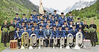 Die Musikgesellschaft &laquo;Fafleralp&raquo; Blatten im L&ouml;tschental.
