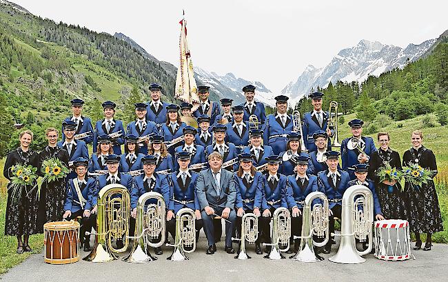 Die Musikgesellschaft «Fafleralp» Blatten im Lötschental.