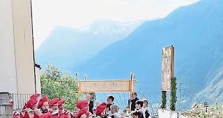 Lautstark. Eggerbergs &laquo;Landsknechte&raquo; in Aktion.