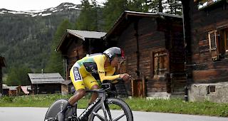 Leader. Der Kolumbianer Egan Bernal steht kurz vor dem Gesamtsieg der diesj&auml;hrigen Tour de Suisse.