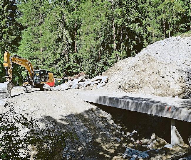 Die Brücke in Steinhaus wird instand gesetzt.