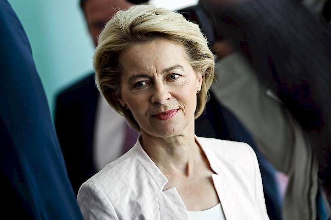 Die deutsche Verteidigungsministerin Von der Leyen war vergangene Woche von den Staats- und Regierungschefs als Nachfolgerin von EU-Kommissionspräsident Jean-Claude Juncker vorgeschlagen worden.