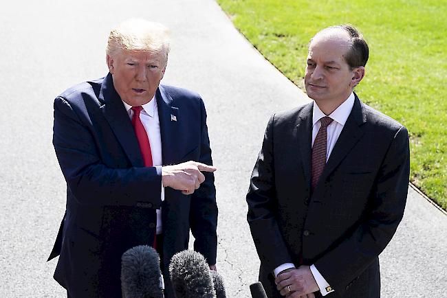 US-Arbeitsminister Acosta: "Es wäre egoistisch von mir, in diesem Amt zu bleiben."