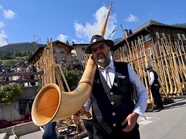 Impressionen vom Alphornfestival in Unterbäch.