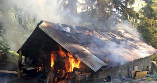 Unbewohnt. Der Hangar in Arbaz.