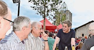 Festrednerin. Felicitas Hoppe in Leuk-Stadt: Gerne unter den Leuten.