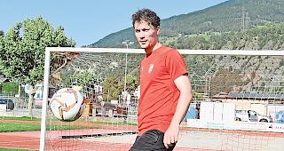 Moritz Hischier, ein neuer Oberwalliser beim FC Naters Oberwallis.