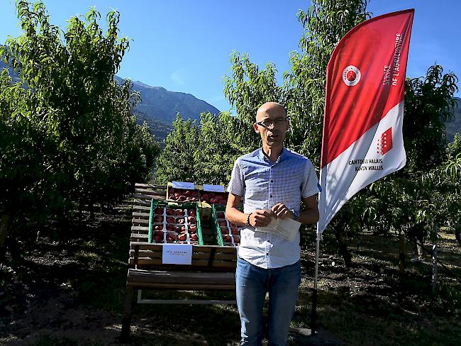 Gérald Dayer, Chef der Dienststelle für Landwirtschaft bei der Präsentation.