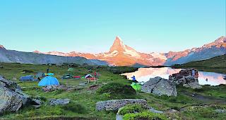Ohne Bewilligung der Burgergemeinde verboten: Zelten am Stellisee.