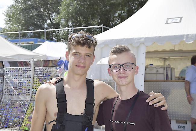 Lucien Lambrigger (16), Engelberg, und Sirino Clausen (17), Visp.