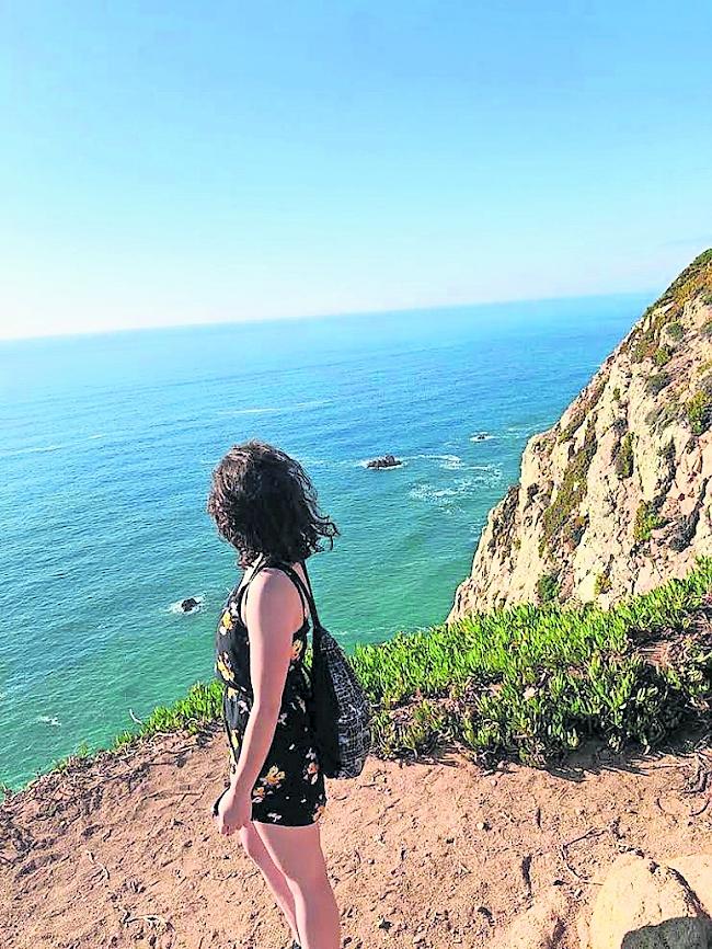 Martina Kohlbrenner in Cabo da Roca, Portugal.