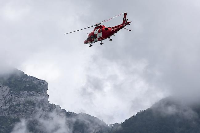 Auch die Rega war in Gadmen im Einsatz. 