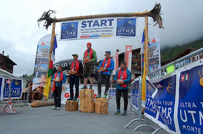 Florian Probst, Christian Insam, Damian Hall, Patrick Bohard und Roman Evarts (von links). Es fehlt Petter Restorp.