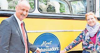 Von Riad nach Sitten. Anl&auml;sslich der Veranstaltung &laquo;Meet the Ambassadors&raquo; statteten Andr&eacute; Schaller Schoepf  und&nbsp;Gattin Brigitte der Walliser Kantonshauptstadt einen Besuch ab.