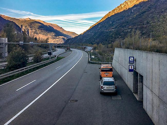 Auf der A9 zwischen Brig und Visp kommt es in den kommenden Tagen zu diversen Sperrungen.