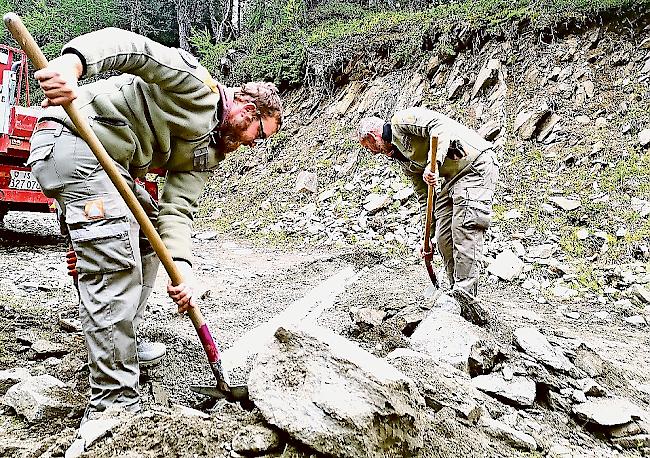 Pioniere auf Rosswald im Einsatz.