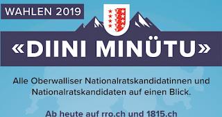 Auf 1815.ch finden sie ab Samstag alle Oberwalliser Nationalratskandidaten auf einen Blick.
