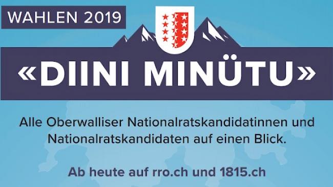 Auf 1815.ch finden sie ab Samstag alle Oberwalliser Nationalratskandidaten auf einen Blick.